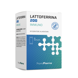 Confezione da 30 stick pack di Lattoferrina 200 immuno integratore per le difese immunitarie.