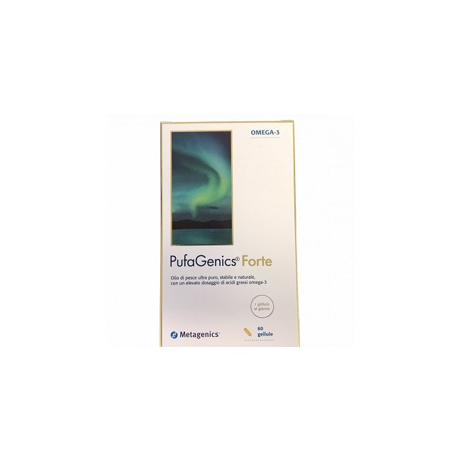Confezione da 60 capsule di Metagenics Pufagenics integratore di omega 3 Confezione da 60 capsule di Metagenics Pufagenics integratore di omega 3