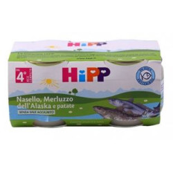 HIPP OMOGENEIZZATO NASELLO/MERLUZZO DELL'ALASKA E PATATE 2 X 80 G
