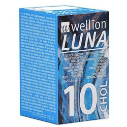 WELLION LUNA 10 STRIPS STRISCE PER MISURAZIONE COLESTEROLO