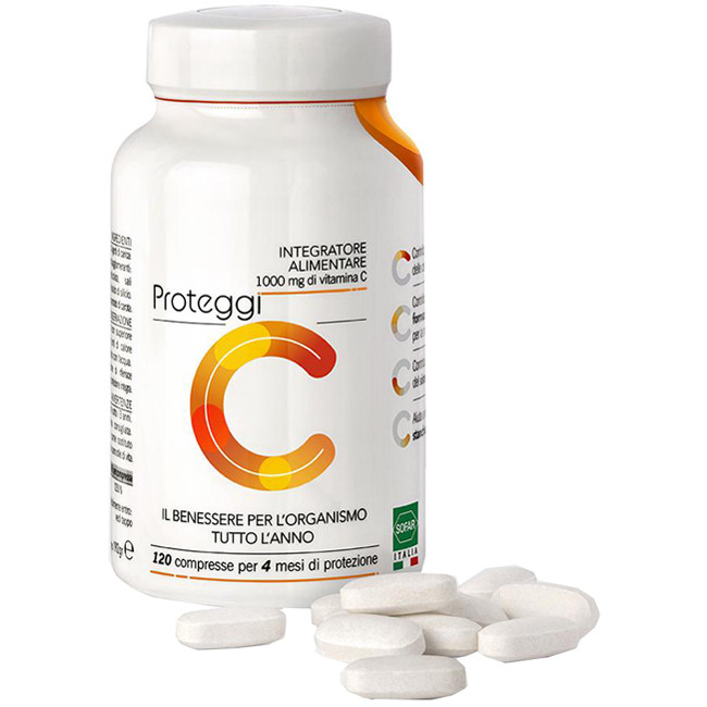 SOFAR PROTEGGI C 120 COMPRESSE ( vitamina c 1000 mg ) SOFAR PROTEGGI C 120 COMPRESSE ( vitamina c 1000 mg )