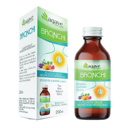 Flacone da 200 Ml di Agave Natura Sciroppo Bronchi per la tosse grassa.