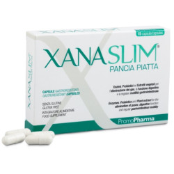 Confezione da 15 capsule di Promopharma Xanaslim Pancia Piatta integratore dimagrante.