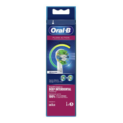 ORALB FLOSS ACTION EB25 TESTINA PER SPAZZOLINO ELETTRICO 3 PEZZI