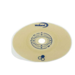 PLACCA PIANA RITAGLIABILE AURUM2 URO PER UROSTOMIA DIAMETRO 13-40 MM FLANGIA 45 MM 5 PEZZI