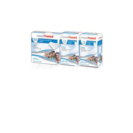 GARZA COMPRESSA STERILE MEDIPRESTERIL TESSUTO NON TESSUTO 18X40CM 12 PEZZI