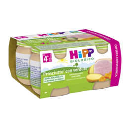 HIPP BIO HIPP BIO OMOGENEIZZATO PROSCIUTTO CON VERDURE 4X80 G