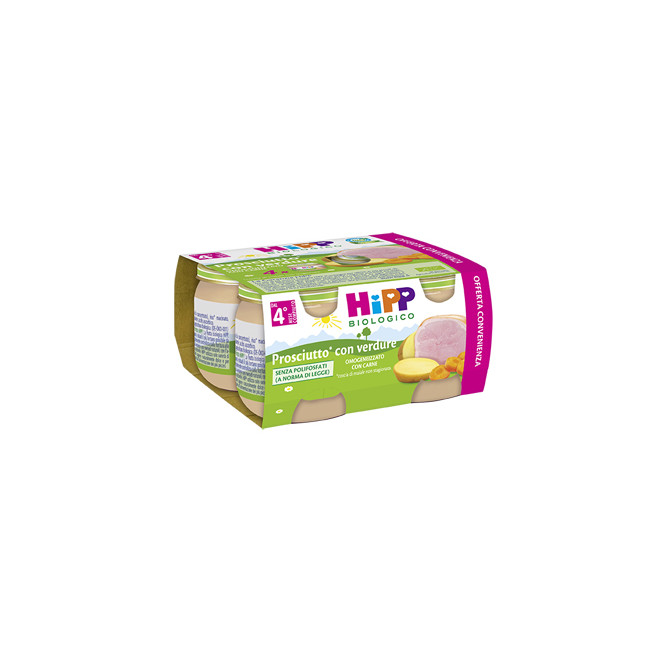 HIPP BIO HIPP BIO OMOGENEIZZATO PROSCIUTTO CON VERDURE 4X80 G HIPP BIO HIPP BIO OMOGENEIZZATO PROSCIUTTO CON VERDURE 4X80 G