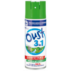 OUST 3 IN 1 DISINFETTANTE PER SUPERFICI E TESSUTI D'ARREDO 400 ML