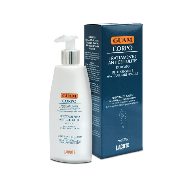 GUAM CREMA CORPO TRATTAMENTO ANTICELLULITE DELICATO PER PELLI SENSIBILI E O CAPILLARI FRAGILI 200 ML GUAM CREMA CORPO TRATTAMENTO ANTICELLULITE DELICATO PER PELLI SENSIBILI E O CAPILLARI FRAGILI 200 ML