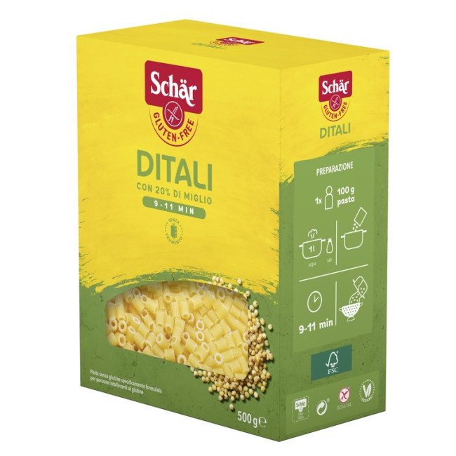 Schar Pasta Senza Glutine Ditali 500g Schar Pasta Senza Glutine Ditali 500g