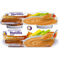 Nutricia Nutilis Pasti Alimento Dietetico Gusto Manzo Con Verdure 2x300g