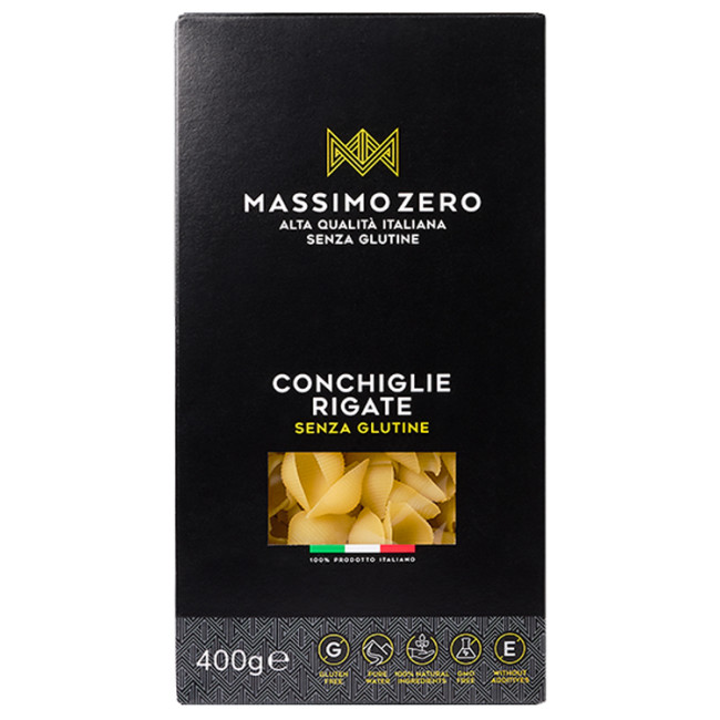 MASSIMO ZERO CONCHIGLIE RIGATE 400 G MASSIMO ZERO CONCHIGLIE RIGATE 400 G