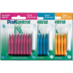 PLAKKONTROL SCOVOLINO CON MANICO MIDI 0,7 8 PEZZI