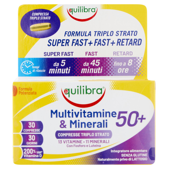 MULTIVITAMINE&MINERALI 50+ 30 COMPRESSE MULTIVITAMINE&MINERALI 50+ 30 COMPRESSE