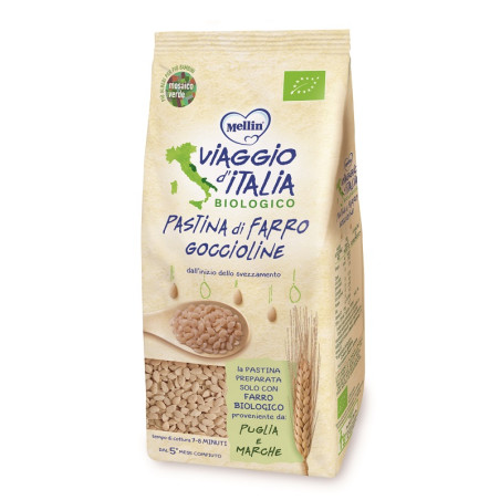 VIAGGIO ITALIA PASTINA DI FARRO GOCCIOLINE 320 G VIAGGIO ITALIA PASTINA DI FARRO GOCCIOLINE 320 G