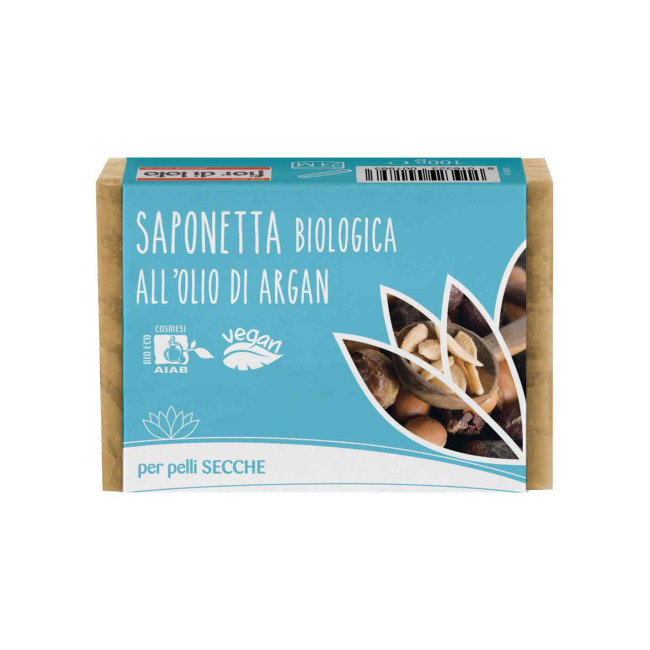 FIOR DI LOTO SAPONETTA ALL'OLIO DI ARGAN 100 G FIOR DI LOTO SAPONETTA ALL'OLIO DI ARGAN 100 G