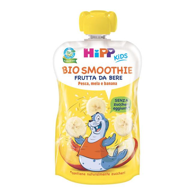 HIPP BIO SMOOTHIES MELA/BAN/PESCA 120 ML HIPP BIO SMOOTHIES MELA/BAN/PESCA 120 ML