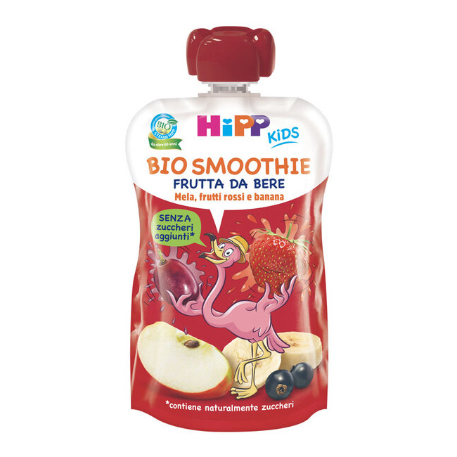 HIPP BIO SMOOTHIES MELA/BAN/FRUTTI ROSSI 120 ML HIPP BIO SMOOTHIES MELA/BAN/FRUTTI ROSSI 120 ML