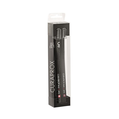 CURAPROX BLACK IS WHITE DENTIFRICI SBIANCANTI 2 SPAZZOLINI