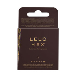 HEX PRESERVATIVI RESPECT LELO 3 PEZZI