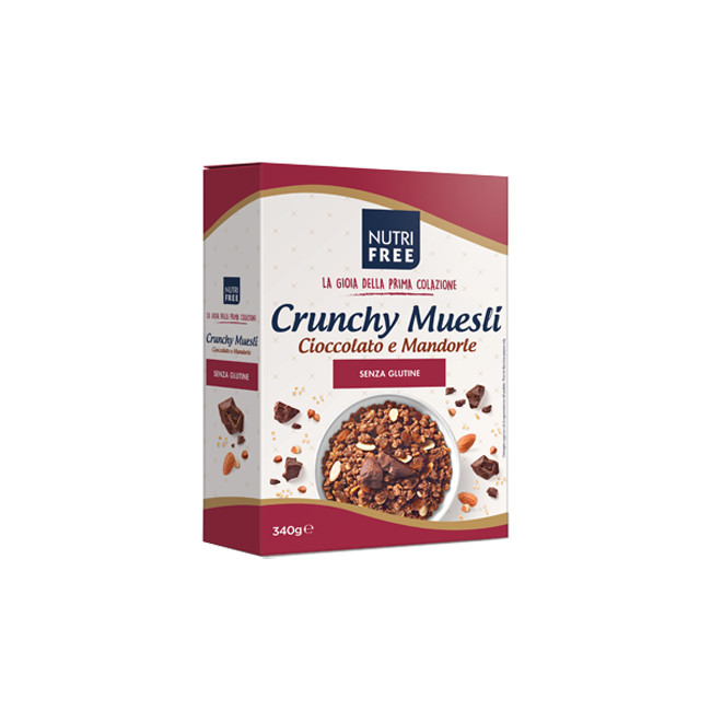 NUTRIFREE CRUNCHY MIX CIOCCOLATO E MANDORLE 340 G NUTRIFREE CRUNCHY MIX CIOCCOLATO E MANDORLE 340 G