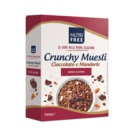 NUTRIFREE CRUNCHY MIX CIOCCOLATO E MANDORLE 340 G NUTRIFREE CRUNCHY MIX CIOCCOLATO E MANDORLE 340 G