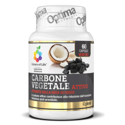 COLOURS OF LIFE CARBONE VEGETALE ATTIVO 60 CAPSULE VEGETALI 430 MG
