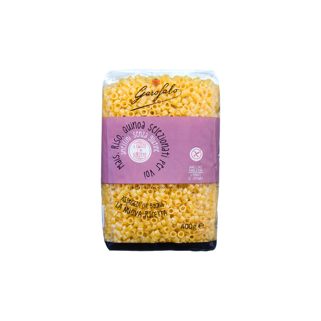 GAROFALO ANELLINI SENZA GLUTINE 400 G GAROFALO ANELLINI SENZA GLUTINE 400 G