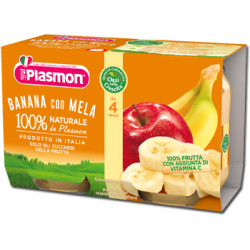 PLASMON OMOGENEIZZATO BANANA/MELA 2 X 104 G