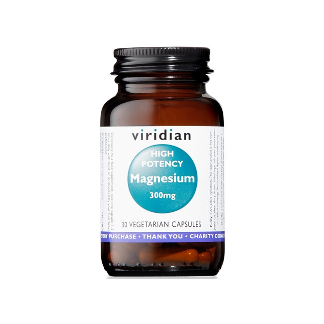 VIRIDIAN MAGNESIUM 300MG HIGH POTENCY 30 CAPSULE VIRIDIAN MAGNESIO SUPERIORE ALTA CONCENTRAZIONE VIRIDIAN MAGNESIUM 300MG HIGH POTENCY 30 CAPSULE VIRIDIAN MAGNESIO SUPERIORE ALTA CONCENTRAZIONE