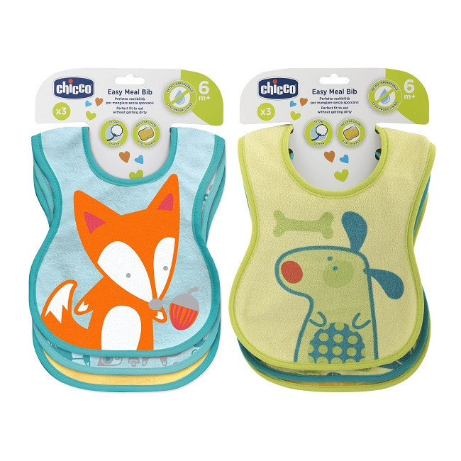 CHICCO BAVAGLINE PAPPA 6M+ 3PZ NEUTRE CHICCO BAVAGLINE PAPPA 6M+ 3PZ NEUTRE