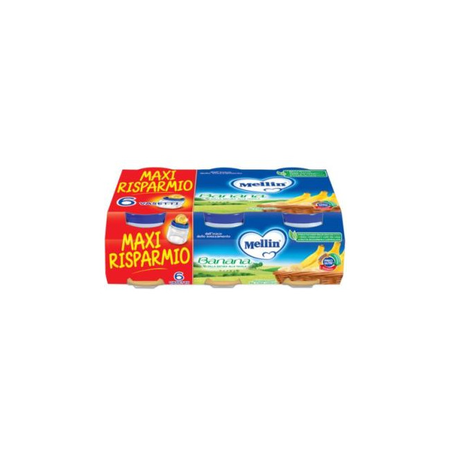 MELLIN OMOGENEIZZATO BANANA 6 X 100 G MELLIN OMOGENEIZZATO BANANA 6 X 100 G