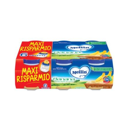 MELLIN OMOGENEIZZATO BANANA 6 X 100 G MELLIN OMOGENEIZZATO BANANA 6 X 100 G