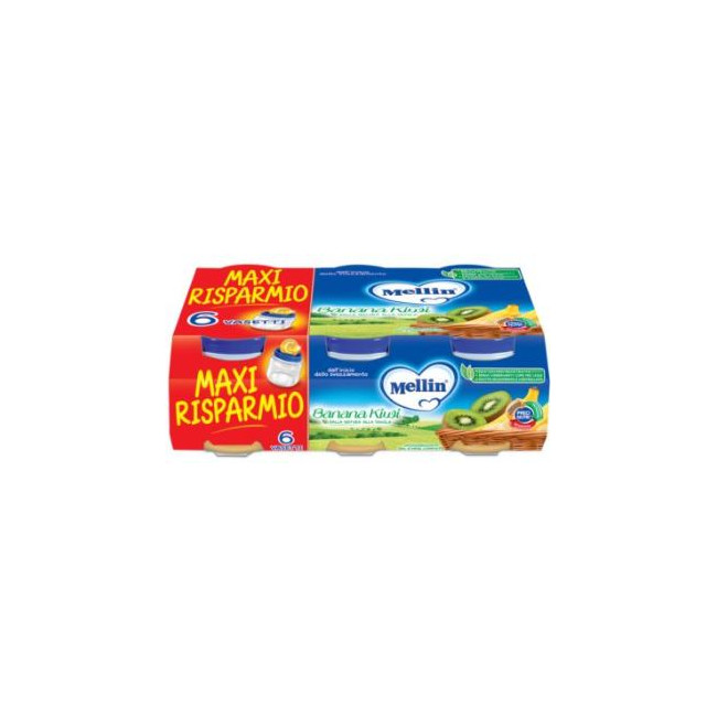 MELLIN OMOGENEIZZATO BANANA KIWI 6 X 100 G MELLIN OMOGENEIZZATO BANANA KIWI 6 X 100 G
