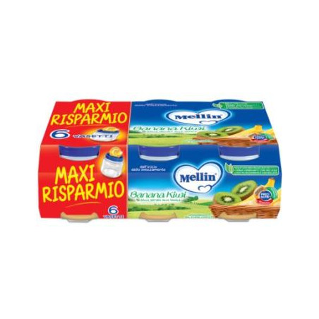 MELLIN OMOGENEIZZATO BANANA KIWI 6 X 100 G MELLIN OMOGENEIZZATO BANANA KIWI 6 X 100 G
