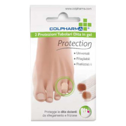COLPHARMA POTEZIONE TUBOLARE DITA IN GEL 2 TUBI DA 7,5 CM