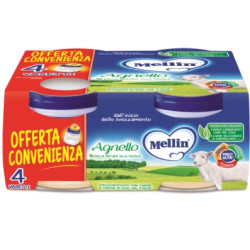 MELLIN OMOGENEIZZATO AGNELLO 4 PEZZI X 80 G