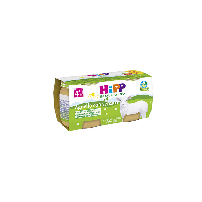 HIPP BIO OMOGENEIZZATO AGNELLO CON VERDURE 2X80 G HIPP BIO OMOGENEIZZATO AGNELLO CON VERDURE 2X80 G