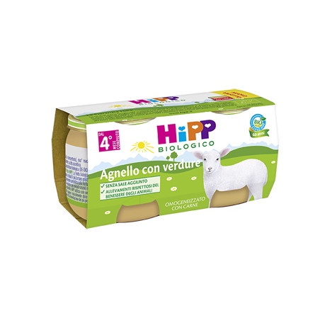 HIPP BIO OMOGENEIZZATO AGNELLO CON VERDURE 2X80 G HIPP BIO OMOGENEIZZATO AGNELLO CON VERDURE 2X80 G