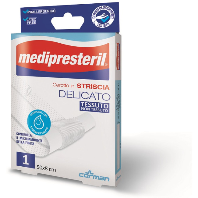 MEDIPRESTERIL CEROTTO ESTENSIBILE 1 STRISCIA 50 X 8 CM MEDIPRESTERIL CEROTTO ESTENSIBILE 1 STRISCIA 50 X 8 CM