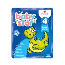 PANNOLINO BABYSTAR 8/18KG T4 18 PEZZI