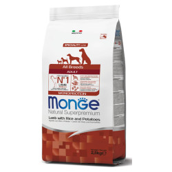 MONGE ALL BREEDS ADULT AGNELLO RISO & PATATE 2500 G