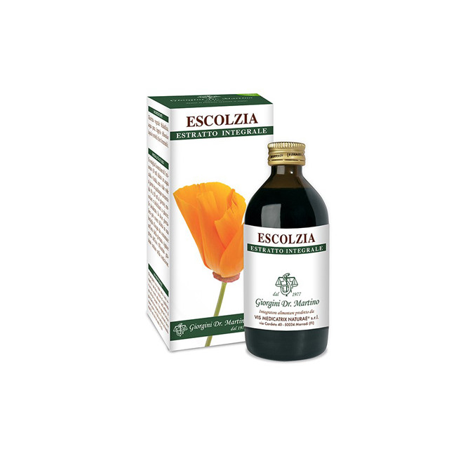ESCOLZIA ESTRATTO INTEGRALE 200 ML ESCOLZIA ESTRATTO INTEGRALE 200 ML