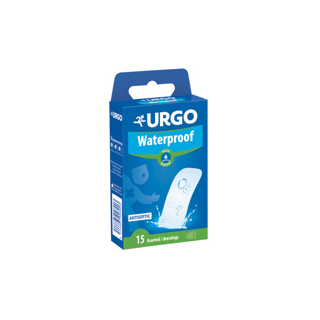 CEROTTO URGO WATERPROOF 15 PEZZI ASSORTITI CEROTTO URGO WATERPROOF 15 PEZZI ASSORTITI