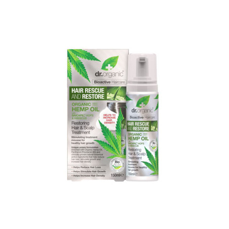 DR ORGANIC HEMP OIL OLIO DI CANAPA HAIR SCALP TREATMENT MOUSSE CAPELLI RISTRUTTURANTE 150 ML DR ORGANIC HEMP OIL OLIO DI CANAPA HAIR SCALP TREATMENT MOUSSE CAPELLI RISTRUTTURANTE 150 ML