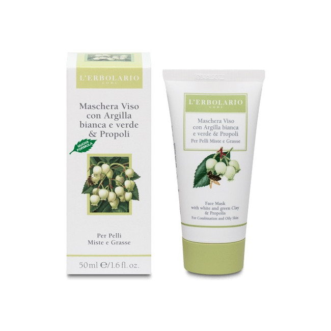 MASCHERA VISO ALL'ARGILLA E ALLA PROPOLI 50 ML MASCHERA VISO ALL'ARGILLA E ALLA PROPOLI 50 ML