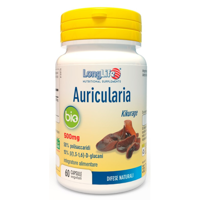 LONGLIFE AURICULARIA BIO 60 CAPSULE LONGLIFE AURICULARIA BIO 60 CAPSULE