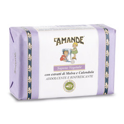 L'AMANDE MARSEILLE SAPONE VEGETALE MALVA/CALENDULA 200 G