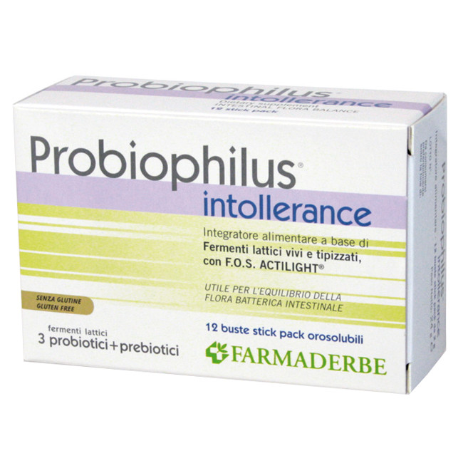 PROBIOPHILUS INTOLLERANCE 12 BUSTINE 24 G PROBIOPHILUS INTOLLERANCE 12 BUSTINE 24 G